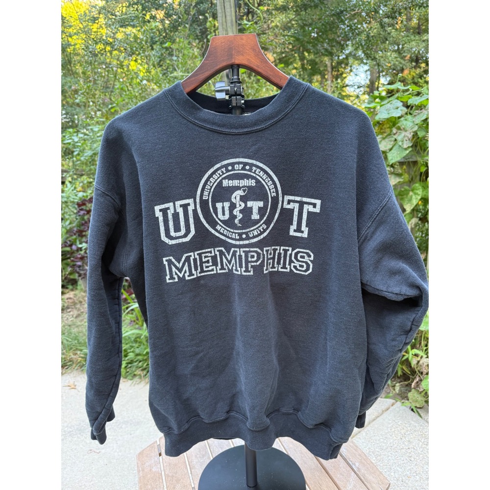 Vintage 90s Hanes UT Memphis Medical Sweatshirt Elvis change of habit